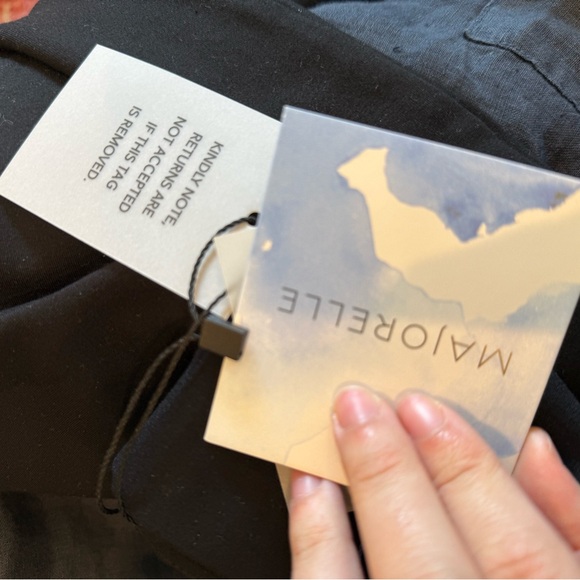 Majorelle / NWT Kelly capri ruffle cuff Black Women's Pants small s - Picture 5 of 7